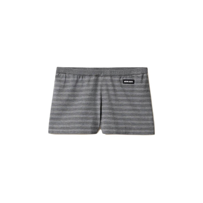 9A+ quality miu miu striped shorts